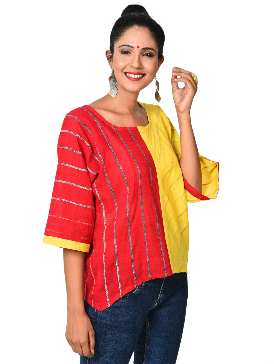 Top - Colorblock Khesh Top - Prathaa