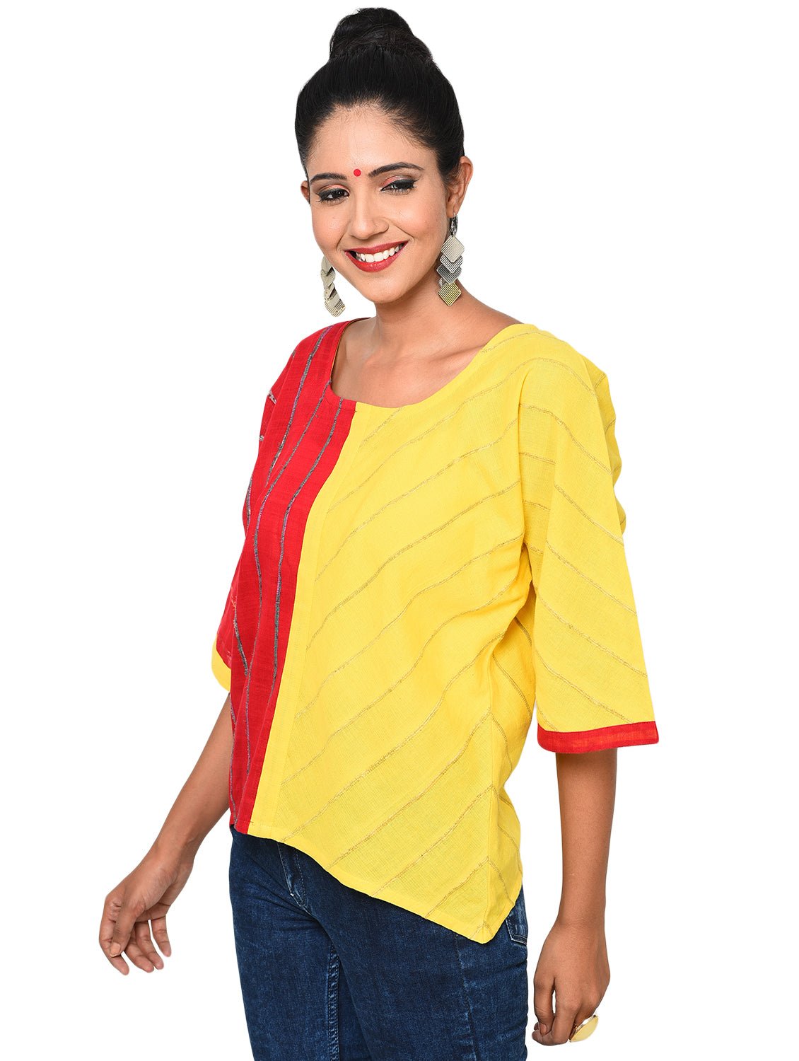 Top - Colorblock Khesh Top - Prathaa