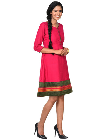 Dress - Pink Ilkal Dress - Prathaa