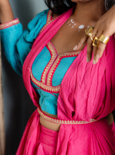 rakhi outfits blouse for handloom sarees  | Prathaa | Handloom & Sustainable Clothing | festive wear