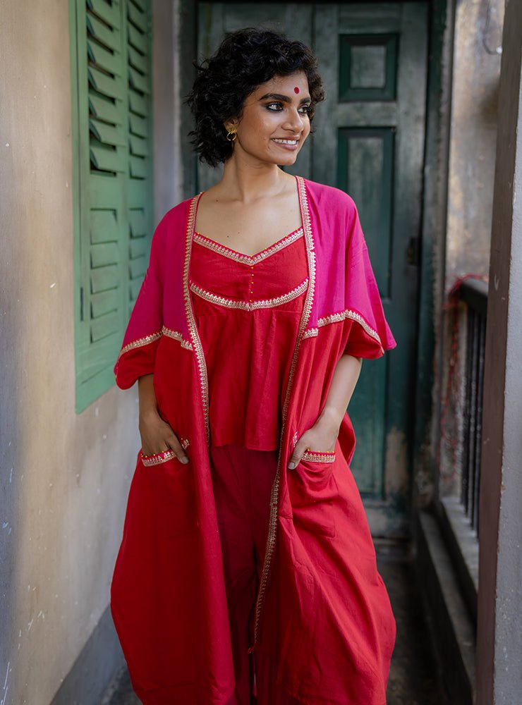 ladies kaftan jackets  | Prathaa | Handloom & Sustainable Clothing