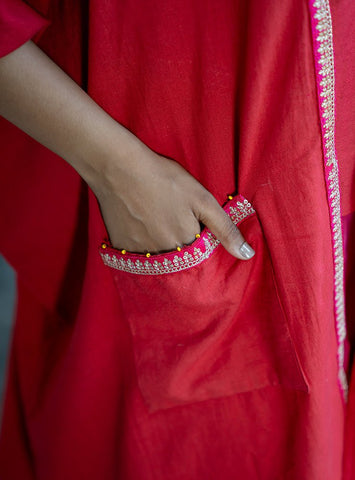 kaftan style jacket | Prathaa | Handloom & Sustainable Clothing