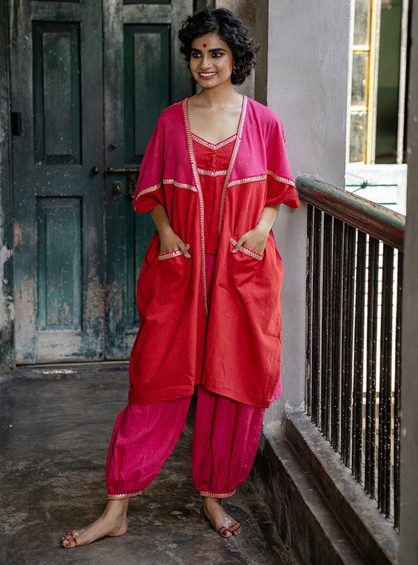 handloom cotton suits  for women  | Prathaa | Handloom & Sustainable Clothing | Gulbahar Handloom Suit