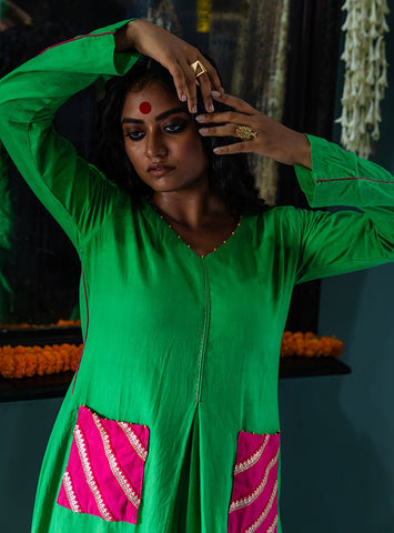 flare straight dress  | Prathaa | Handloom & Sustainable Clothing