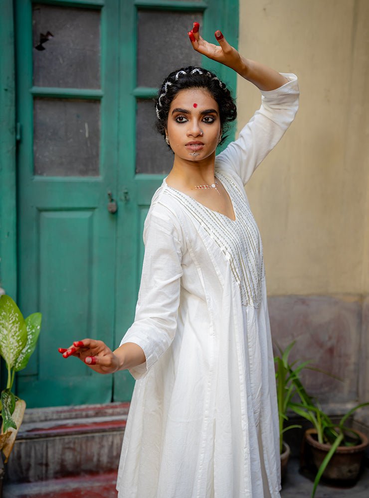 LUNA PANELLED TUNIC - Prathaa - weaving traditions