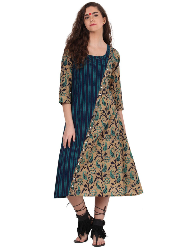 Dress - Indigo & Batik Dress - Prathaa