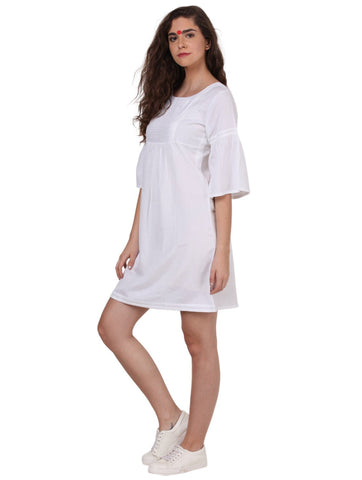 Dress - White Formal Dress - Prathaa