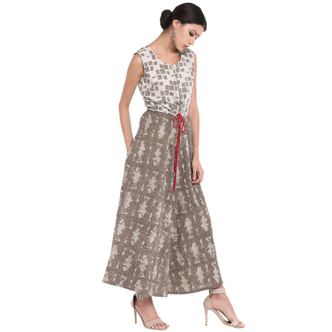 Dress - Kashish block print jumpsuit - Prathaa