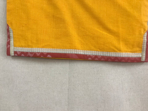 Kids Yellow Handloom Choli Blouse - Prathaa - weaving traditions