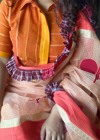 Khesh Collared Blouse - Prathaa - weaving traditions
