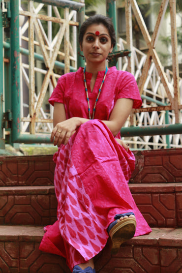 Dress - Pink Maxi Dress - Prathaa