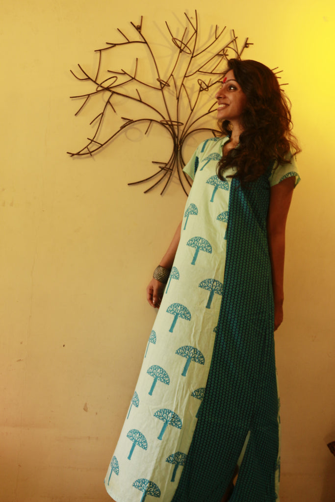 Dress - Tree Print Maxi Dress - Prathaa