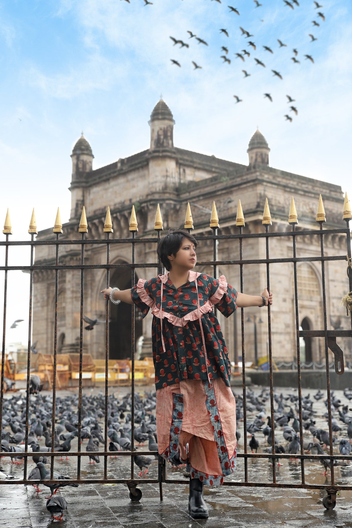 Bawra Set - Frill Shirt & Layered Pant image 2