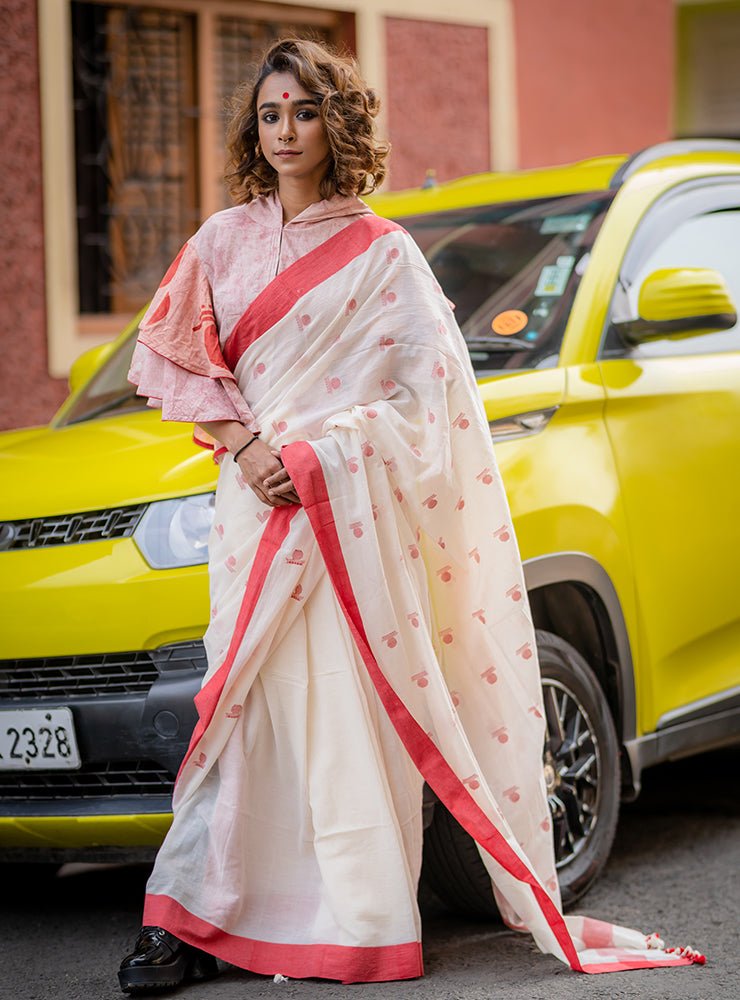 Bawra Blouse/Top -Bindi Double Umbrella Sleeve - PRATHAA